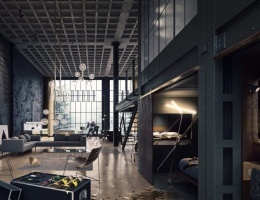 Внутренняя отделка помещений стиль "ЛОФТ"  ( Loft Design )