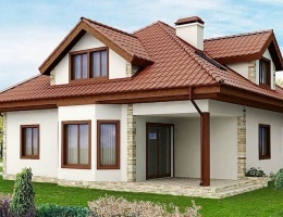 Дом из Газоблока "Вечность" 16x11 два этажа 352м2
