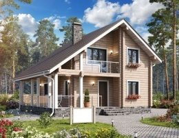 Дом из профилированного бруса "Южный" 10х10 200м2
