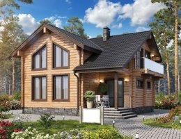 Дом из профилированного бруса "Гранат" 12х12 288м2