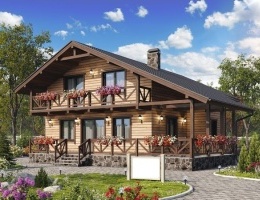 Дом из профилированного бруса "Император" 12х16 384м2