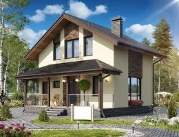 Дом из бетона "Гефест" 10х10 два этажа 200м2