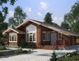 Дом из профилированного бруса "Есенин" 10х10 100м2