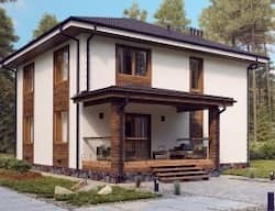 Дом из бетона "Батуми" 16х16 два этажа 520м2