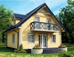 Дом из блока "Достоевский" 8х9 два этажа 150м2